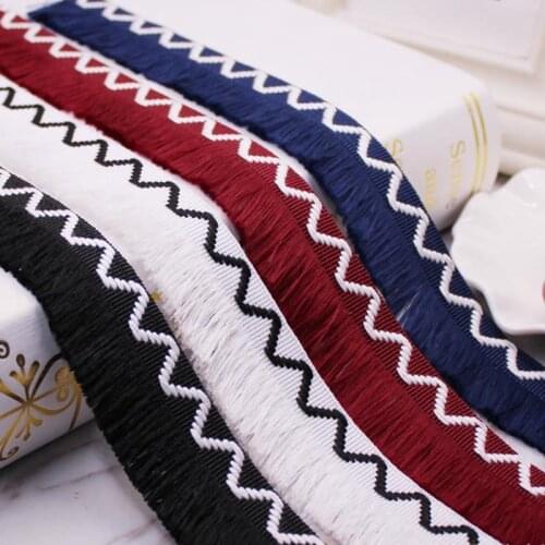 1Yards/Lot Silk Tassel Fringe Trim Lace Ribbon Lace Trim Embroidery Lace Fabric Sewing Garment Shoes Bag Lace Materials Applique