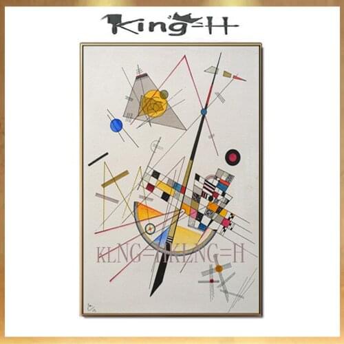 100% Hand painted Canvas Painting Abstract Wassily Kandinsky Oil Painting Home Decor Pictures Art Canvas Hallway porch Hotel