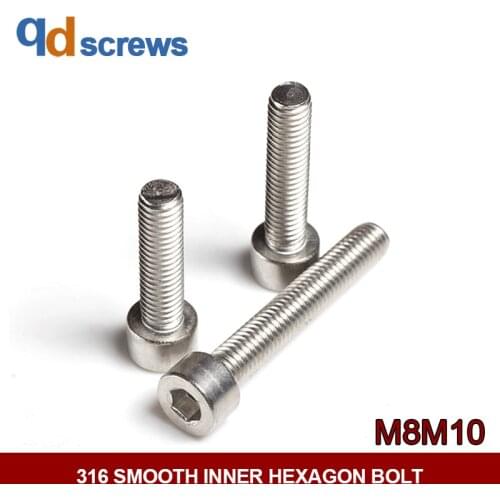 316 M8M10 smooth inner hexagon stainless steel inner hexagon Bolt screw GB70 DIN912