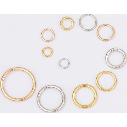 WHSOK Jewelry Accessories/DIY Making/Single Circle Connector/Genuine Gold Plating/Hand Made/Jewelry Findings/Cooper Materials