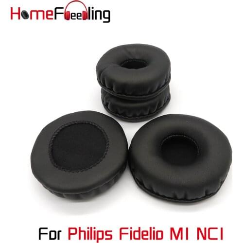 Homefeeling Ear Pads For Philips Fidelio M1 NC1 Earpads Round Universal Leahter Repalcement Parts Ear Cushions