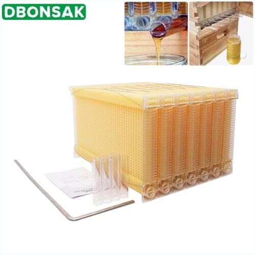 Automatic Honey Collection Nest Frame Beekeeper Beehive Food-grade Plastic Honeycomb Block Bee Spleen Box Beekeeping Tools