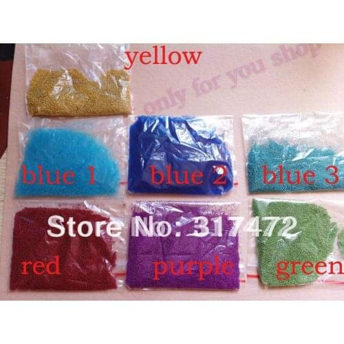 Freeshipping!! 0.8-1mm Tinny Rainbow beads for Glass Vial DIY Jewelry Findings