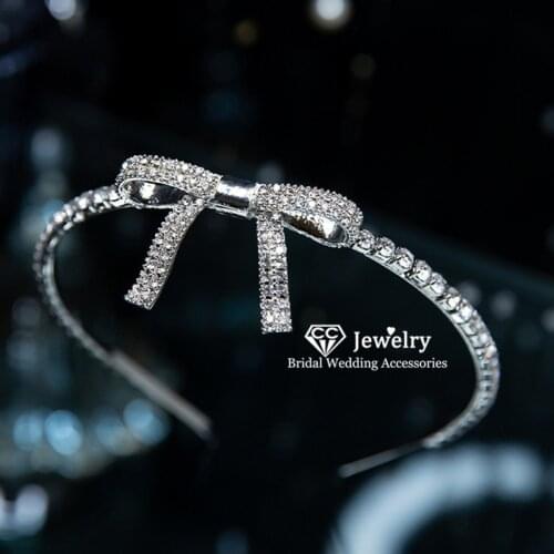 CC Hairband Tiaras and Crowns Butterfly Shape Wedding Hair Accessories for Women Bride Girl Birthday Fine Gift Headwear DIY M138