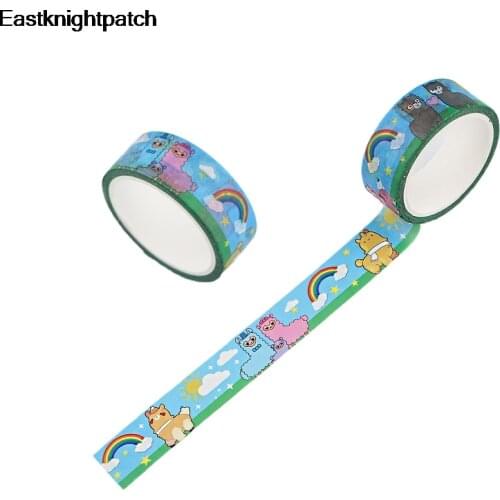 E1847 Decorative Washi Masking Tape Paper Sheep Animal Masking Tapes Washi Tape DIY Scrapbooking Sticker