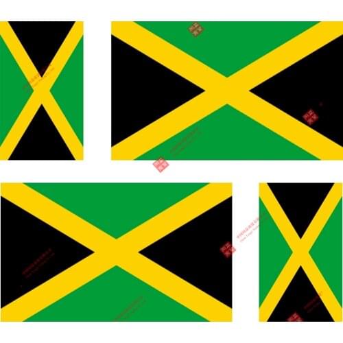 Interesting 4x Sticker Adesivo Adesivi Decal Decals Vinyl Auto Moto Bandiera Giamaica Racing Laptop Stickers