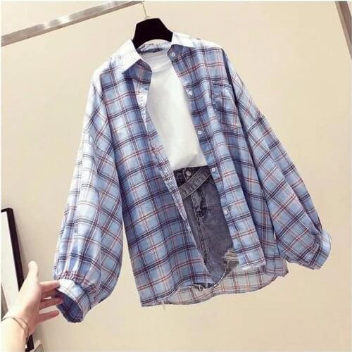JEYONGZOO Women's Plaid Shirts