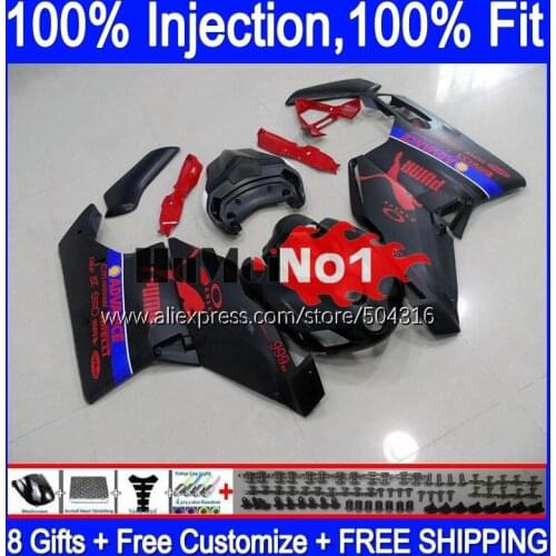Injection Body For DUCATI 749S 999S 749 999 S R Bodywork 121MC.87 749-999 03 04 749R 999R 2003 2004 OEM Fairing kit matte black