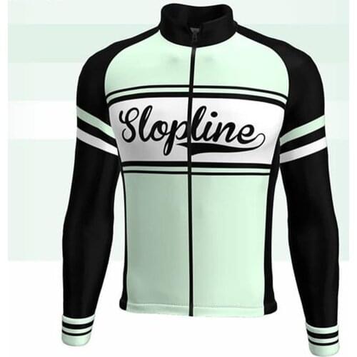 Slop Line Mens Long Sleeve Winter Cycling Jerseys Professional Team Camisa De Time Ciclsimo Cycliste Shirt Masculina Bike Tops