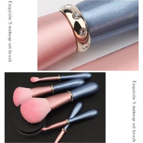 5pcs Professional Makeup Brushes Set Powder Foundation Eyeshadow Make Up Brush Kit Cosmetics Synthetic Hair women gift box