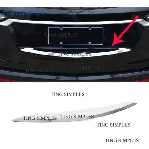 For Cadillac XT6 2019 2020 Car Accessories ABS Chrome Rear Boot Door Trunk Lid Cover Trim Tailgate Garnish accessories