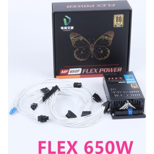 New PSU For Dianjipa 80plus gold Flex Itx Small 1U K39 650W Power Supply MF 650F