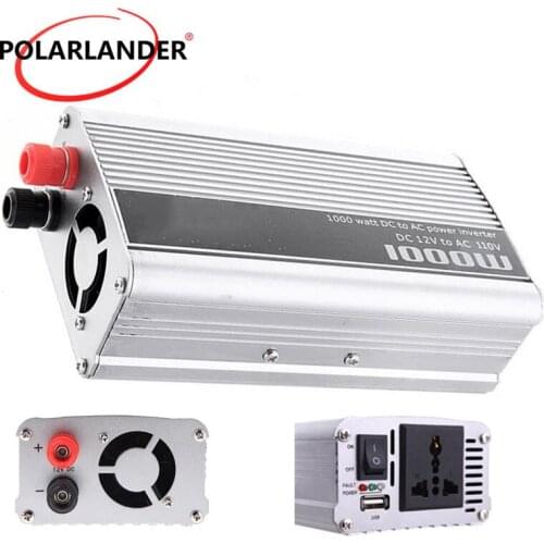 Wholesale voltage transformer modifier sine wave 12V DC to AC 220V Car Auto Power Inverter Converter Adapter 1000W
