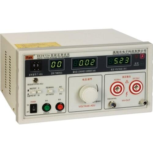Rek High Accuracy AC/DC 5KV Withstanding Voltage Tester pressure Hipot tester RK2672A Free+Fast Shipping