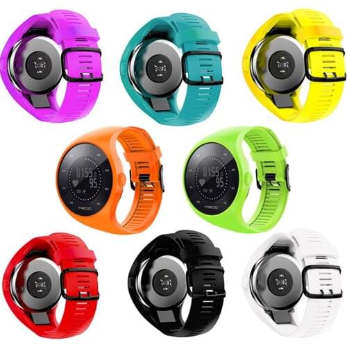 Watch Strap for Polar M200 Smartwatch Accessories Adjustable Soft Bracelet Band Solid Color Replacement Wristband
