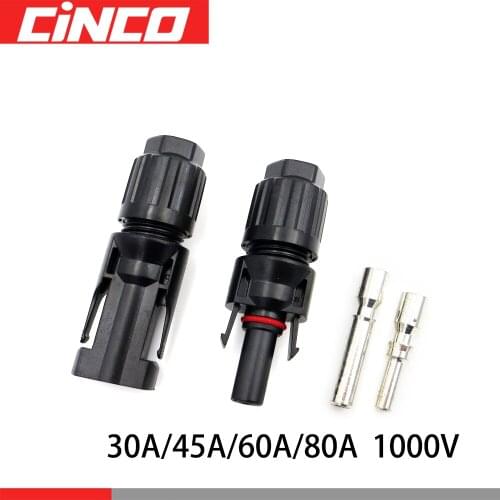 PV Connector Branch parallel connection 30A 45A 60A 80A 1000V Electrical Solar PV Plug Photovoltaic Panel Cable Wire Connect