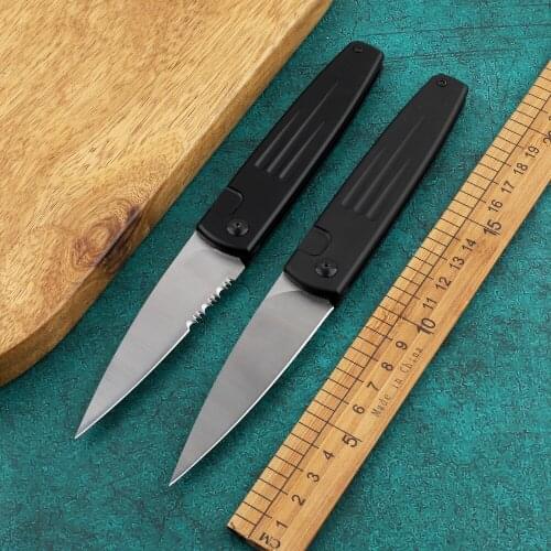 Outdoor camping tactical self-defense knife D2 blade t6-6061 aviation aluminum handle kitchen fruit tool folding knife