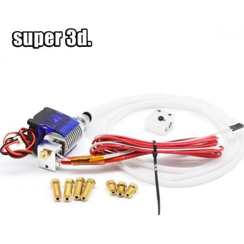 V6 J-head Hotend with cooling Fan for 1.75/3mm 12v V6 bowden 1.75mm 0.2/0.3/0.4/0.5mm Nozzle+Volcano kit