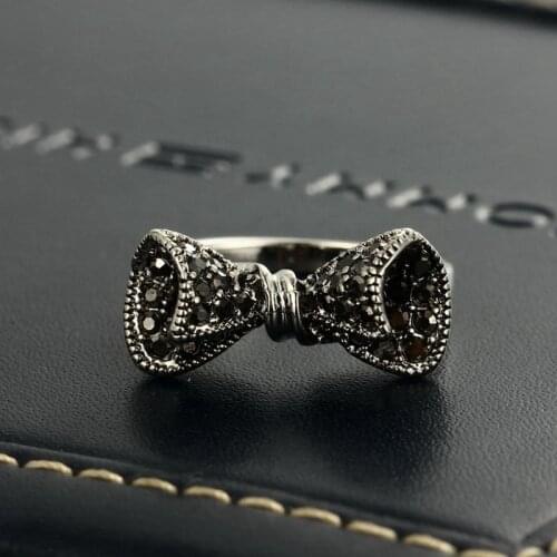 Iutopian Brand lotus Vintage Retro Ring Angels For Women Antique With Shinning Crystal Top Quality#R00082