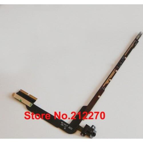 YUYOND 5pcs/lot New Volume Headphone Audio Headset Jack + PCB Board Flex Cable For iPad 3rd 4th 3 4 Wifi Version Free Shipping