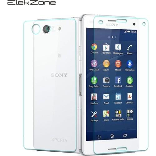 2 Pcs/Lot Front+Back Tempered Glass Film for Sony Xperia Z3 Z5 Z1 Mini Z3 Compact Z5 Z1 9H 2.5D Screen Protector Protective Film