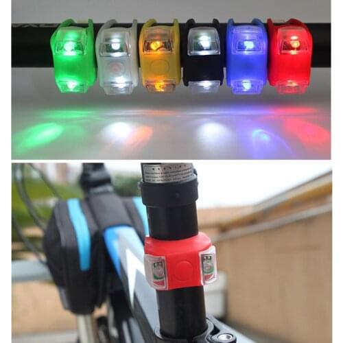 2PCS Baby Stroller Night Light Waterproof Silicone Caution lamp Outdoor LED Flash Remind Caution Lamp C5AA