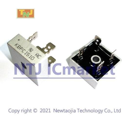 5 PCS KBPC1510 DIP-4 SINGLE PHASE SILICON BRIDGE RECTIFIER