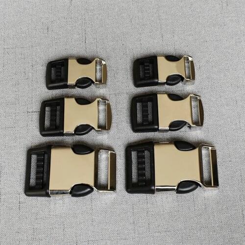 50 Pcs/Pack 15mm 20mm 25mm Metal Plastic Release Belt Buckle For Bag Backpack Pet Dog Collar Necklace Bracelet Garment Sewing