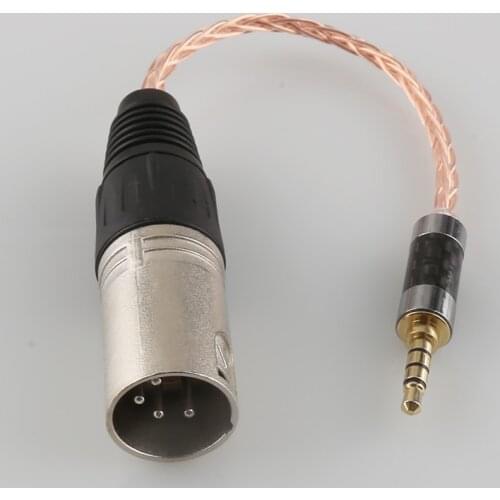 Audiocrast 819CU 3.5mm TRRS Balanced Male to 4-Pin XLR Balanced Female 7N OCC Copper Silver plated Adapter Cable