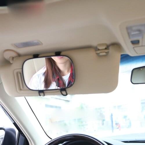 Car Styling Portable HD Car Sun visor Makeup Mirror Car Interior Sun-Shading Cosmetic Mirror Auto Vanity Mirror