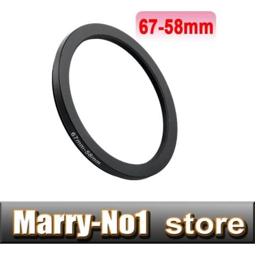 Free shipping Black Step Up Filter Ring Lens Ring 67mm to 58mm 67mm -58mm 67 -58mm