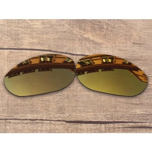 Vonxyz Bronze Mirror Polarized Replacement Lenses for-Oakley Monster Dog Frame