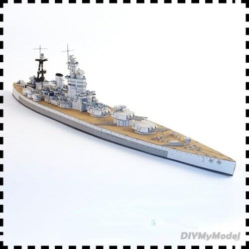 DIYMyModeI British Nelson class battleship 1:400 DIY Handcraft Paper Model Kit Handmade Toy Puzzles Gift Movie prop