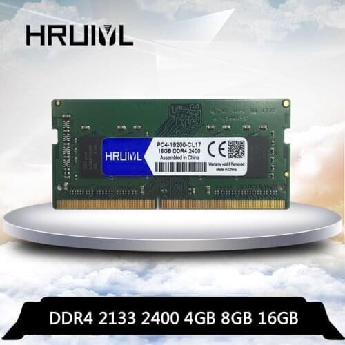 HRUIYL Ram DDR4 8GB 4GB 16GB 2133Mhz 2400Mhz 2133 2400 Memory Ram DDR4 8GB sodimm laptop memory memoria notebook DDR4 4G 8G 16G