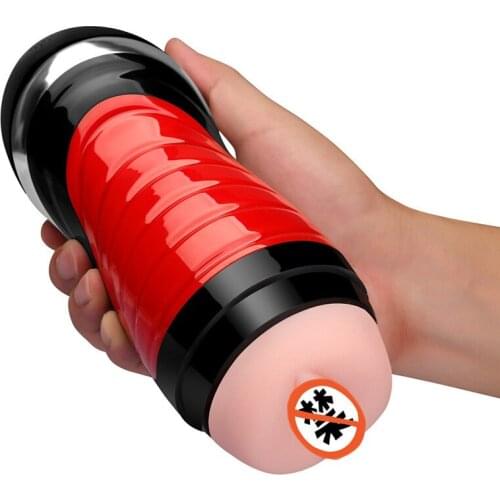 Male Masturbator Vibrator Real Vagina for Men Silicone Toy Deep Throat Pussy Mouth Double Sex Toys for Adult Suck Man