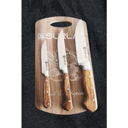 Stainless Steel Handmade Kitchen Knife Set Ultra Sharp Knife Set of 3 Fruit Knife סכין מטבח בעבודת יד מנירוסטה