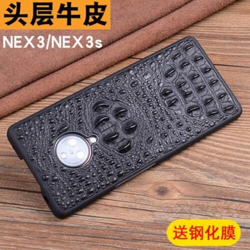 New Genuine Leather Case for VIVO NEX 3/3s Ultra-thin Back Phone Shell Cover for VIVO NEX3 NEX3s Skin free Screen Protector