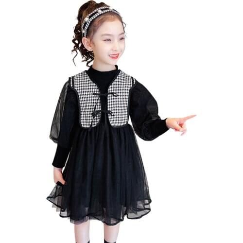 Teen Girls Clothing Vest + Dress Costume For Girls Casual Style Children Clothes Girl Spring Autumn Childrens Clothes