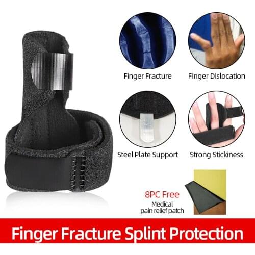 Finger Fixed Splint Finger Guard Sleeve Basketball Finger Brace Protector Sports Support Belt Prevent Tenosynovitis Arthritis