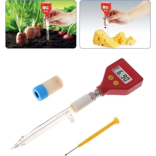 PH-98108 pH Meter Sharp glass Electrode for Water Food Cheese Milk Soil pH Test Dropship