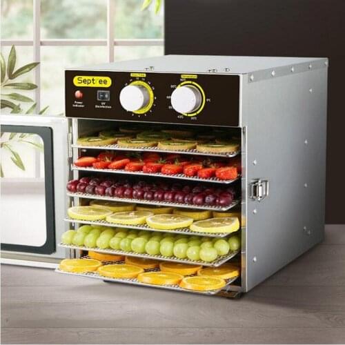 Food Dehydrator Fruit and Vegetable Pet Meat Food Dehydration Dryer for Home 6-layer Stainless Steel Dried Fruit Machine