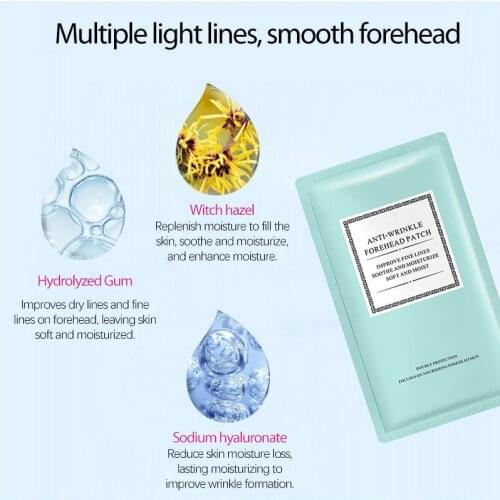 Qin Duo Forehead Line Removal Patch Wrinkle Forehead Firming Mask Frown Lines Treatments Stickers Anti-aging Lifting Skin Care