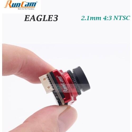 RunCam Eagle3 / Eagle 3 FPV Camera 1000TVL 1/2.8"CMOS Sensor 2.1mm Mini lens NTSC 16:9 /4:3 Switchable 5-36V for RC Racing Drone