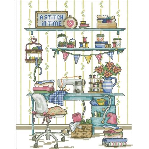 My handicraft workshop patterns Counted Cross Stitch 11CT 14CT DIY Chinese Cross Stitch Kits Embroidery Needlework Sets