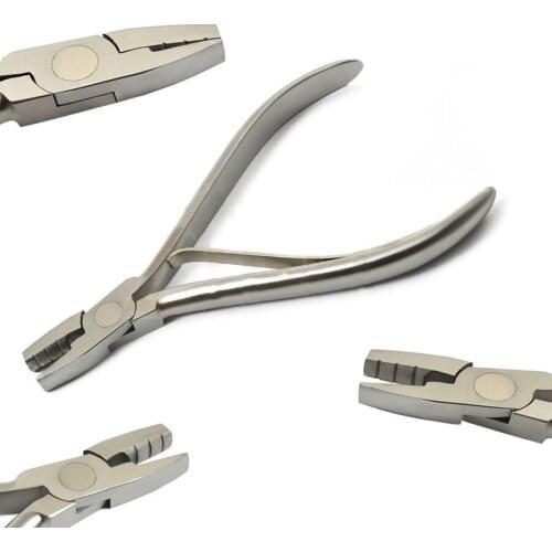 Dental Orthodontic Pliers Heavy Hollow Arch Forming Plier Stainless Steel Wire Bending Forceps With 3 Grooves 14cm Dental Tool