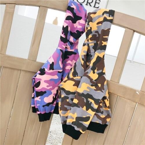 Boys Sweatshirt Letter Camouflage Print Long Sleeves Tops for Boys Kids Clothing Spring Autumn Hoodies Casual Boy Pullover 3-7 Y