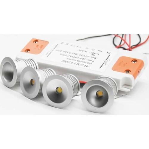 Transformer + 15PCS 1W IP65 Waterproof Mini Led Spot Light Outdoor LED party lighting KTV Bar Sauna DJ Bathroom Lamp