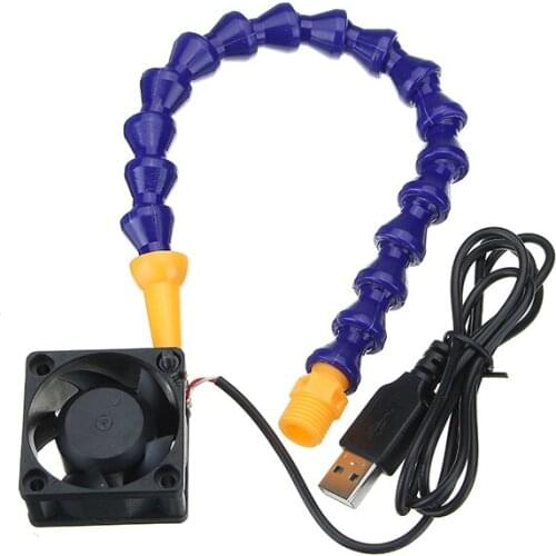 USB Fan Helping Hands Third Hand Soldering Arms Flexible Arms 5V USB Power for Remote Work - automobile, electronics, field work