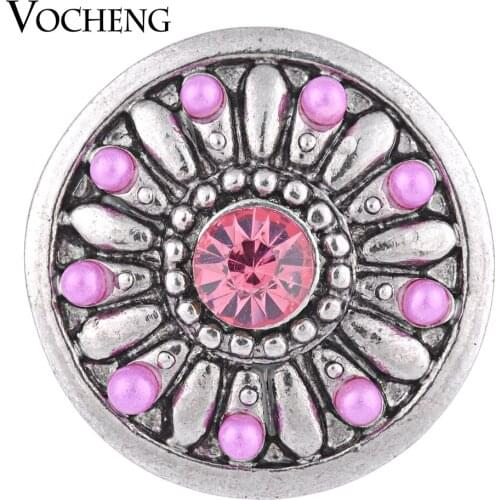 Vocheng Ginger Snap 18mm Fireworks Inlaid 3 Colors Bead DIY Jewelry for Women Vn-1083