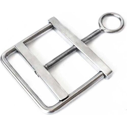 Stainless Steel Scrotum Bondage Clip Ball Stretcher Metal Sex Toys For Men Testicles Cbt Torture Erotic Cock Ring Ballstretcher